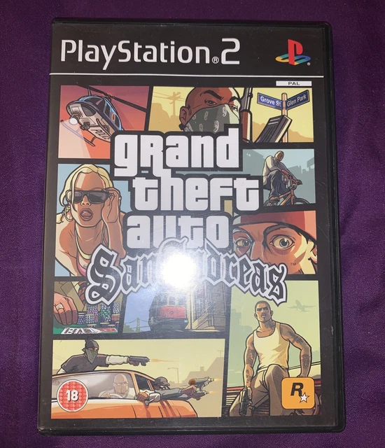 Affiche Promo GTA San Andreas PS2 - Poster Vintage Officiel Rockstar Games