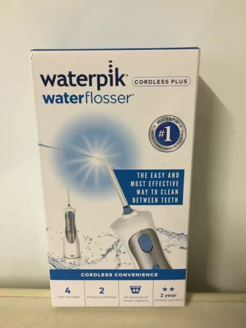 RRP £60 Waterpik Cordless Plus Water Flosser Dental Irrigator Water Jet WP450