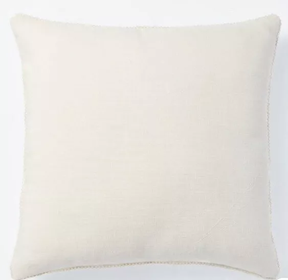 Cotton Velvet with Lace Trim Oversized Reversible Throw Pillow  Studio McGee