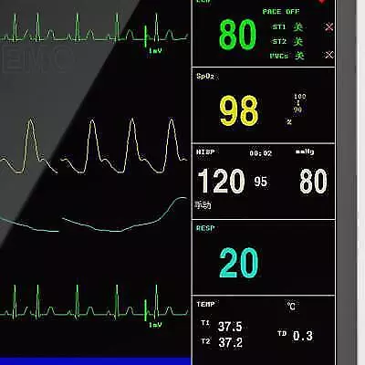 Monitor portátil 12.1 para ECG RESP SpO2 PR NUEVO EN CAJA TEMP seguimiento datos de salud 2