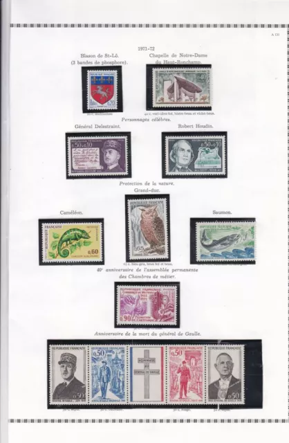 france 1971-2 stamps page ref 19770