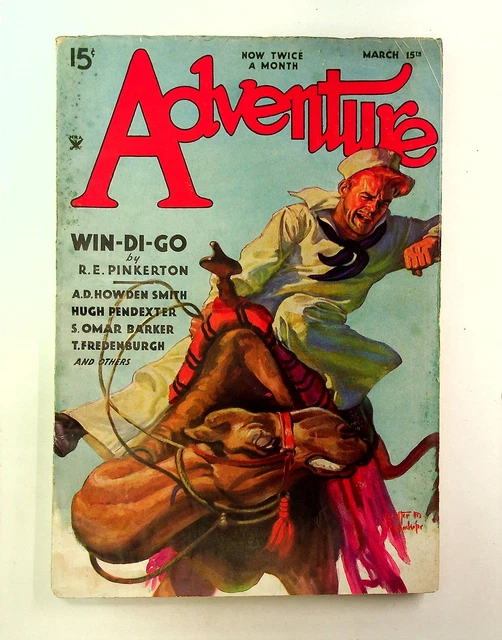 ADVENTURE PULP/MAGAZINE MAR 15 1935 GD- 1.8 TRIMMED £23.51 - PicClick UK