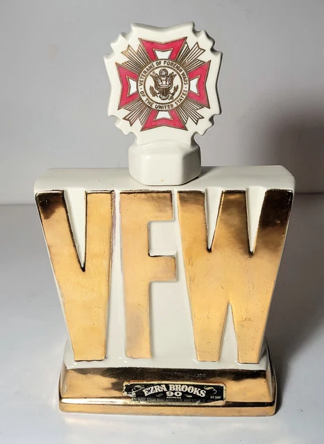 Ezra Brooks VFW Veterans Of Foreign Wars 1974 Decanter - Empty