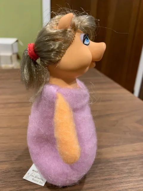 Vintage Muppets Miss Piggy 6" Bean Plush Doll - Fisher Price #867 - 1979 3