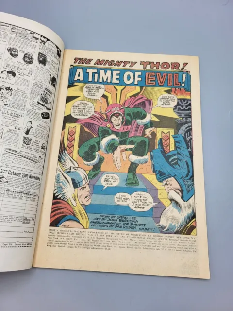 The Mighty Thor Vol 1 #191 May 1971 A Time Of Evil By Stan Lee Marvel Comic Book 3