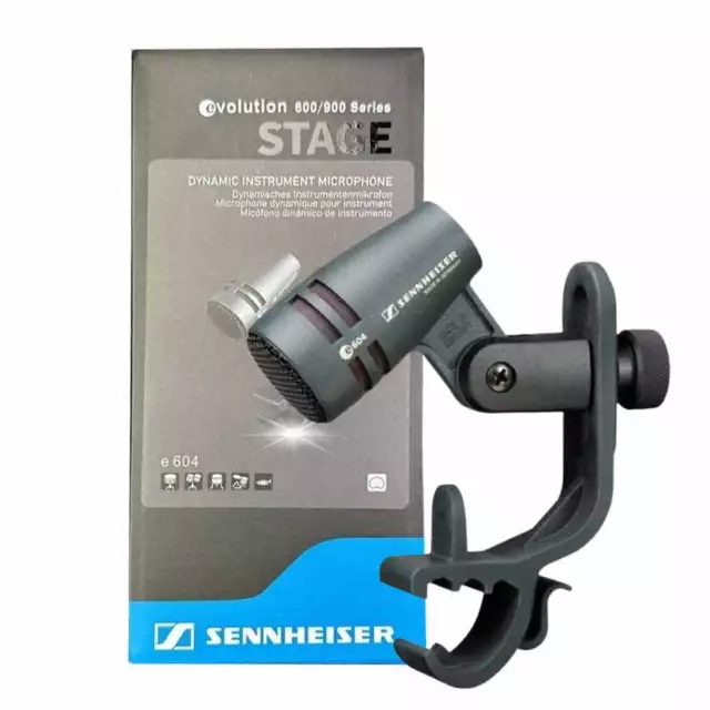 Sennheiser E604 Clip on Drum Cardioid Dynamic Microphone NEW