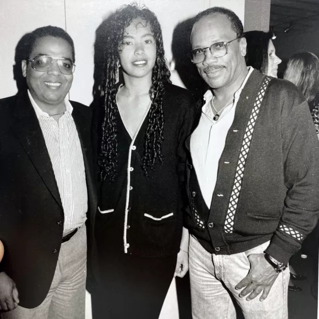 Original 1990s Quincy Jones Press Kit Photo Fresh Prince Of Bel Air