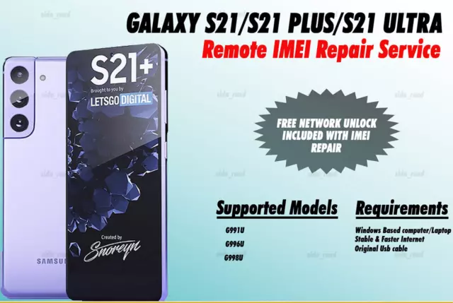 Remote IMEI Repair Samsung Galaxy S21/S21+/S21 EDL cable required