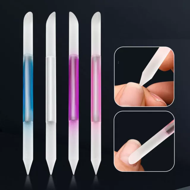 Schönheits-Nagelfeile Doppelkopf-Nano-Glas-Nagelfeile Mini- ▽