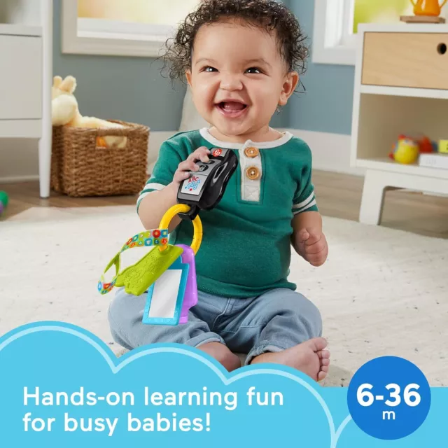 Fisher-Price Laugh & Learn Baby Musical Toy Play & Go Activity Keys with Teether 3