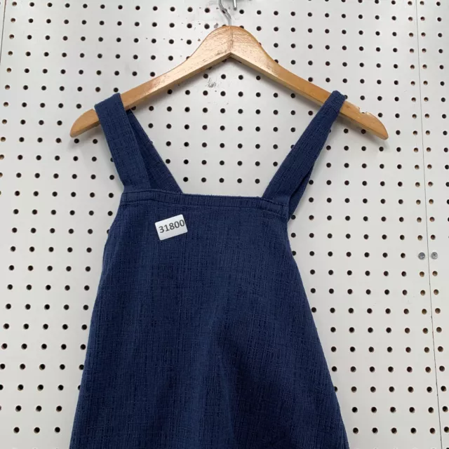 Madewell Tank Top Womens Small Blue Apron Cross Back Straps Casual 2