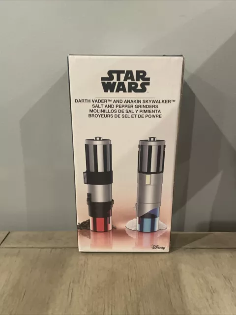 Star Wars Darth Vader and Anakin Skywalker Salt and Pepper Grinders Disney