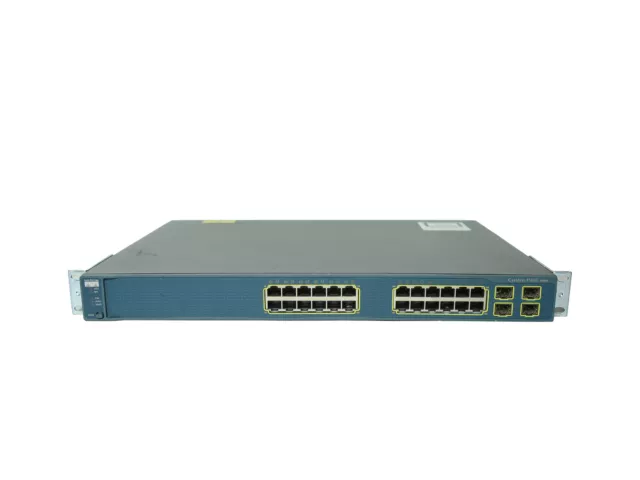 Cisco Switch WS-C3560G-24TS-S 24 porte 1000 Mbts 4 porte SFP 1000 Mbts rac gestito