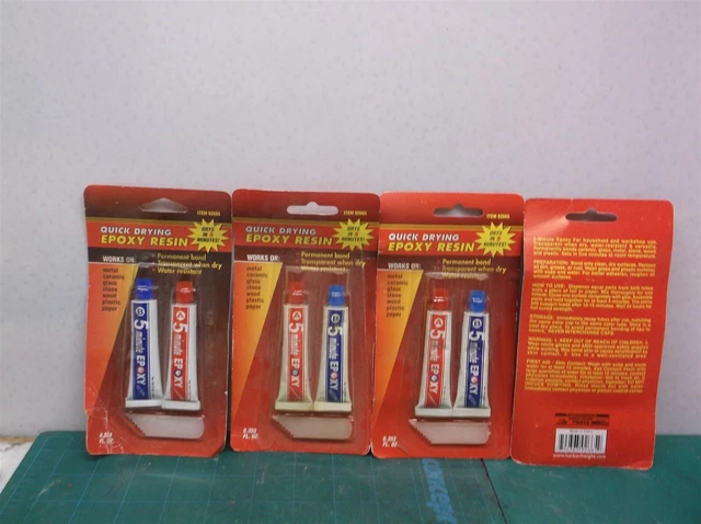 HFT Super Strong Quick Setting Epoxy Lot of 4 Packages