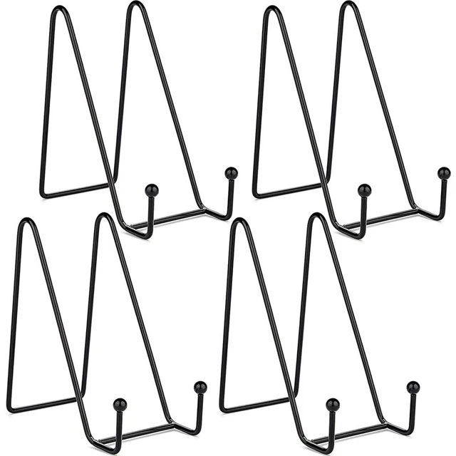Confezione da 4 supporti per immagini in metallo da 6 pollici supporto per piastra decorativa per C6F8