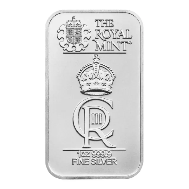 The Royal Celebration 1oz Silver Bullion Minted Bar Limited To 70,000 Bars A+