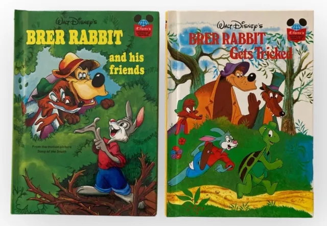 Lot 2 Vintage Walt Disney's Brer Rabbit and His Friends~Gets Tricked~HC~1973/81