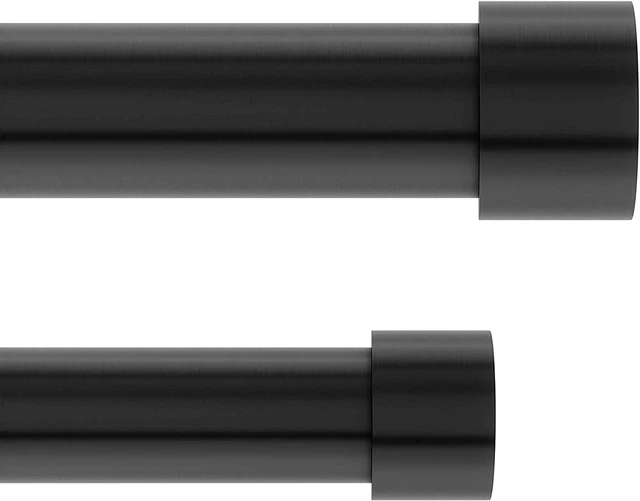 Cappa Double Curtain Rod Includes 2 Matching Finials