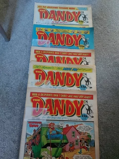 Vintage, collectable, The Dandy Comic 1989 Bundle