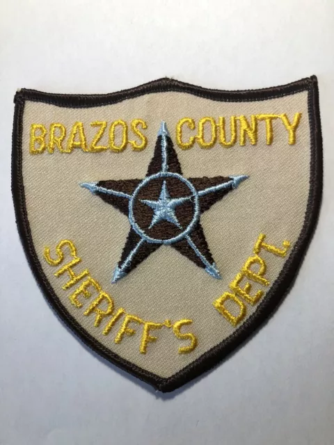 Brazos County Texas Sheriff Patch ~ Obsolete