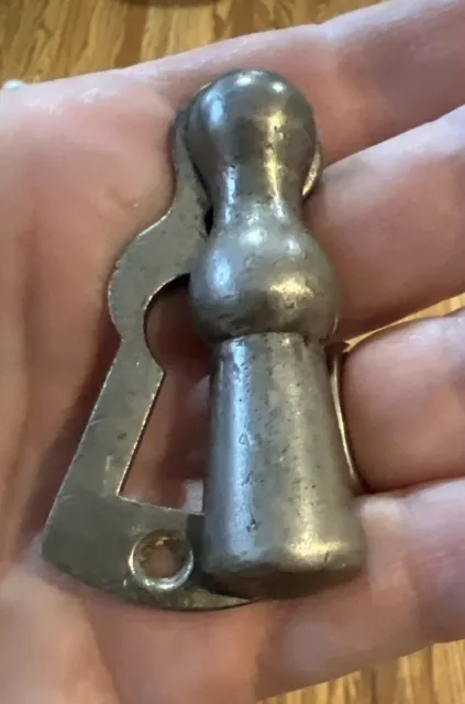 Vintage Old Solid Escutcheon Key Hole Keyhole With Swivel Cover