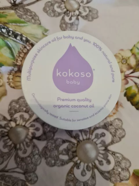 Kokoso Baby Organic Coconut Oil – Moisturising 100% Natural Baby Oil Baby 168g