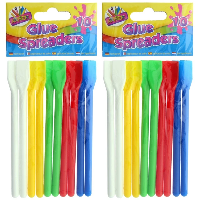 20x GLUE SPREADERS Flat Spatula Strong Sturdy PVA Paste Paint Art Craft Adhesive