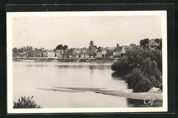 CPA Cosne-sur-Loire, Vue sur la Loire vers la Pecherie