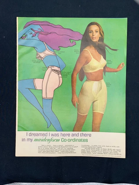 Magazine Ad*- 1968 - Maidenform Bras & Girdles