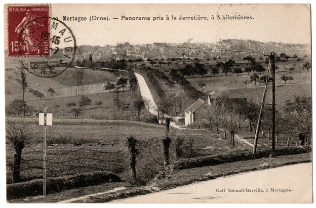 CPA 61 - MORTAGNE (Orne) - Panorama pris à la Jarretière, à 3 kilomètres