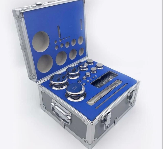 New F1 Grade 27pcs 1mg-2kg 304 Stainless Steel Scale Calibration Weights Kit