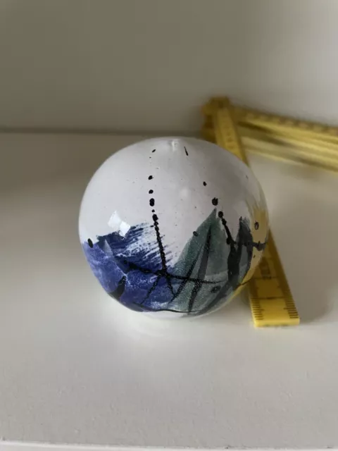 Briefbeschwerer paperweight Keramik Künstler Japan Kunst Bemalt Unikat