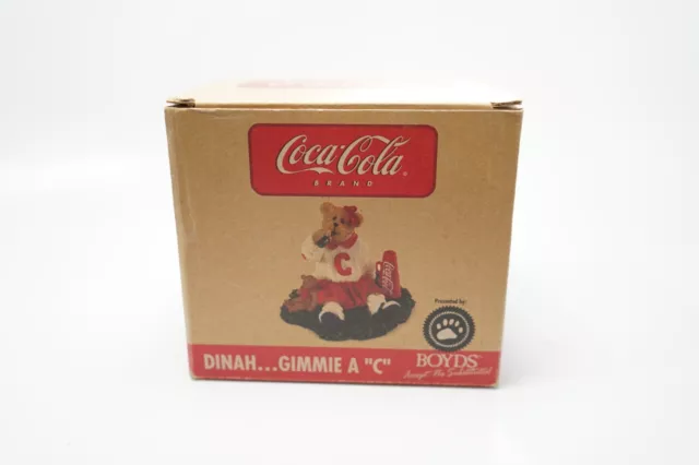 Boyds Bears Dinah Gimme A “C” Coca Cola Coke Bearstone 919938 2006 Figure Collec