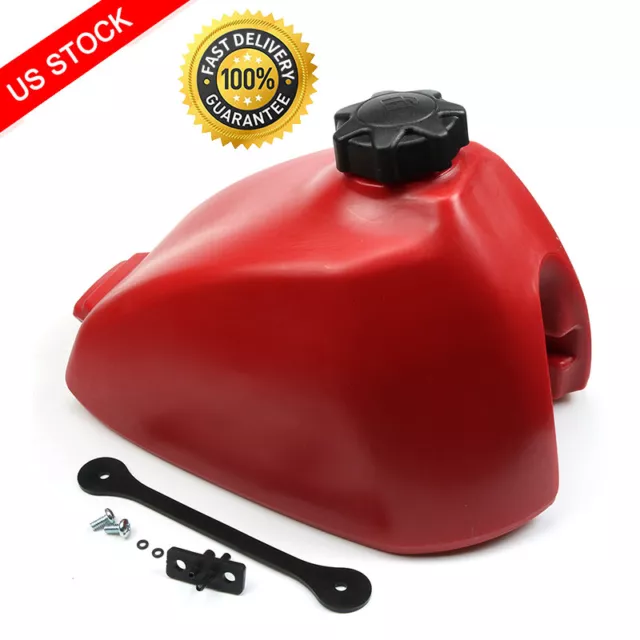 For PLASTIC GAS TANK HONDA ATC 110 1979 -1982 / ATC 90 1974-1978 RED FUEL