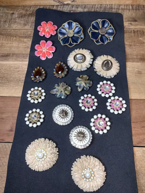 Ginger Snaps Charm Lot of 20 (10 Matching Pairs) Rhinestones~Florals~Leather~Sta