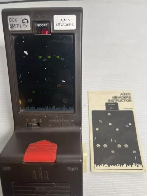 Alien Invaders  Hand Held Computer Game Dick Smith With Instructions VINTAGE