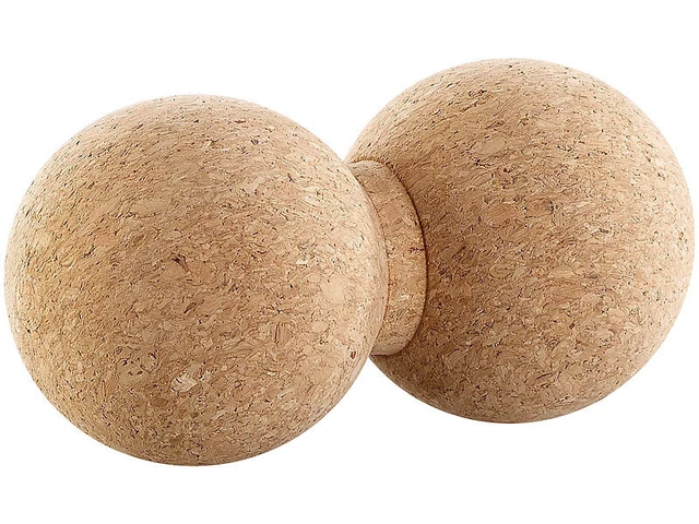 Double balle de massage et d'exercice en liège Ø 6,5 cm - Newgen Medicals
