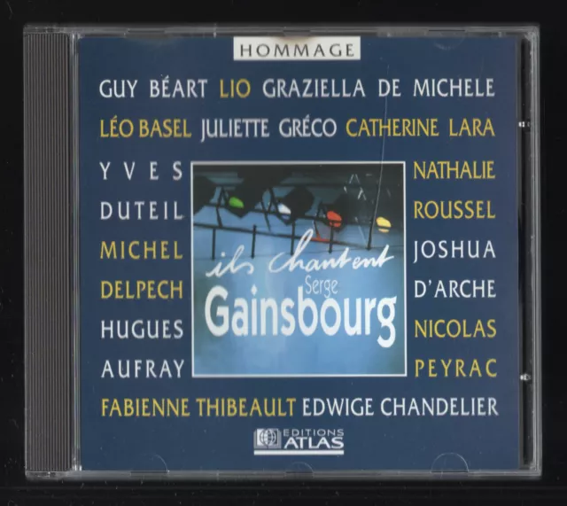 RARE CD ★ ils chantent : Gainsbourg ★ Album 1998 Comme Neuf