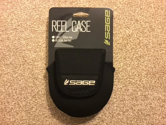 Sage Neoprene Black Reel Case Medium 4/5/6 Trout Fly Fishing River Reservoirs BN