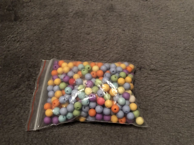 Random Acrylic Colour Spacer Bead 8mm Approx 400