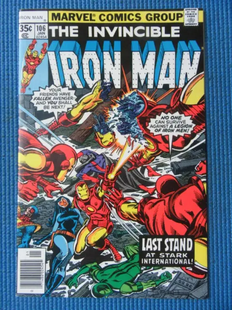 Invincible Iron Man # 106 - (Nm+) -Last Stand Stark Intl-Avengers-Jack Of Hearts