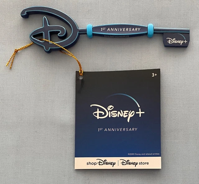 DISNEY STORE DISNEY+ PLUS 1st ANNIVERSARY OPENING CEREMONY KEY *RARE ...