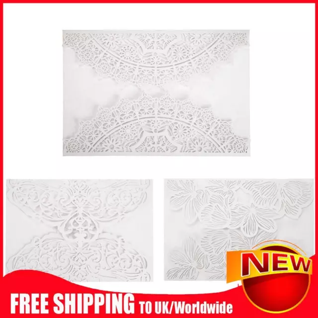 10pcs/Set Flower Greeting Card Elegant Flower Decoupage Cards for Wedding Party