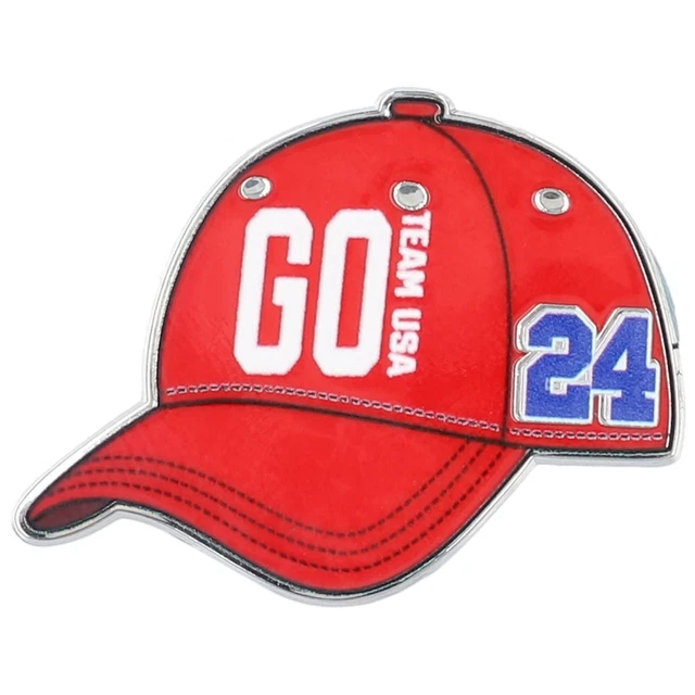 TEAM USA PARIS 2024 Summer Olympics Go Team Baseball Cap Lapel Pin 9.