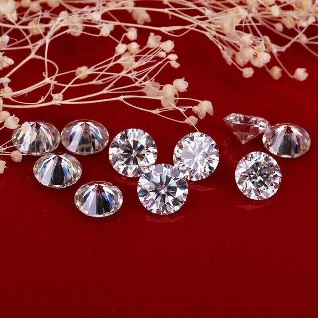 Natural White Diamond 2 mm Round Cut 1.00 Ct D Color VVS1 Certified 28 PCS RE56