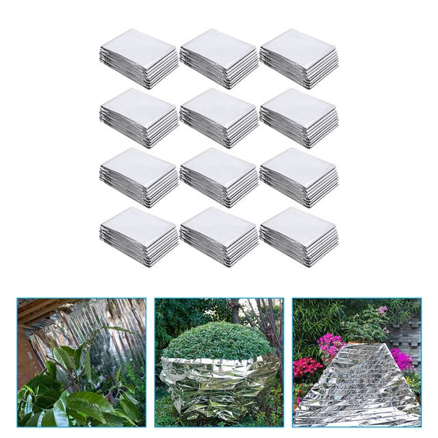 12 Blätter silberne Farbe Garten reflektierende Filme