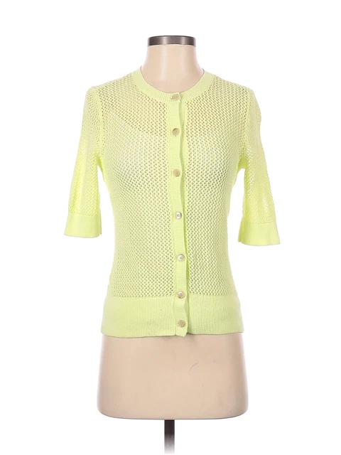 Ann Taylor Factory Women Yellow Cardigan S
