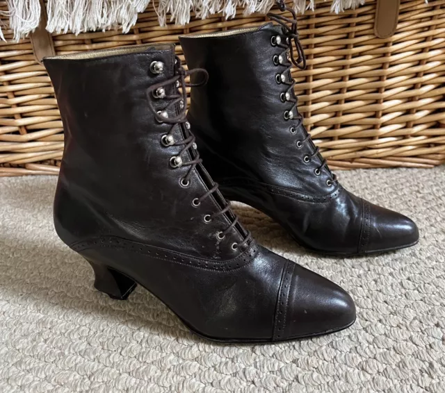 ROBERTO VIANNI BROWN Leather and Suede High Ankle Boots UK 7 EU 40 Lovely 19.99 PicClick UK