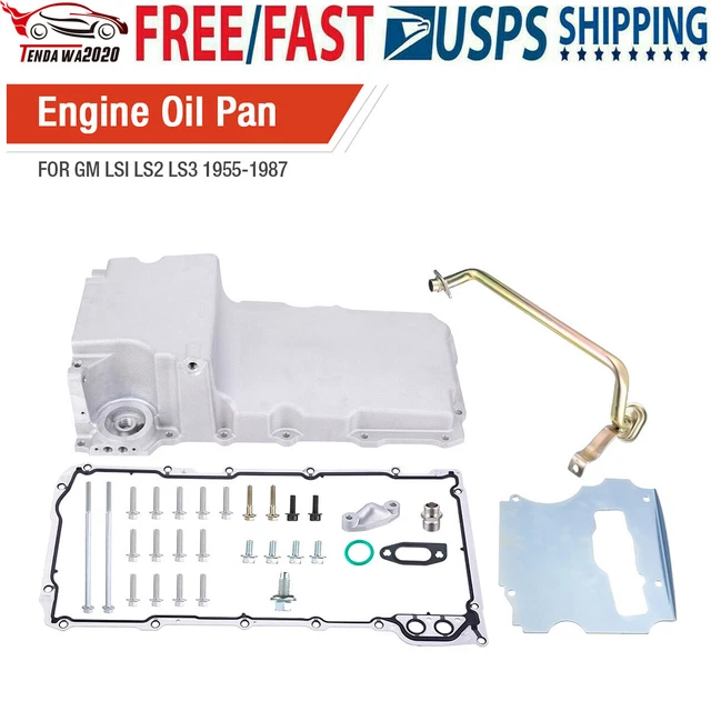 LS SWAP RETROFIT Low Profile Oil Pan Kit for GM LS1 LS2 LS3 Engine 55