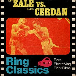Film vintage 8 mm Tony Zale vs Marcel Cerdan Fights boxe film